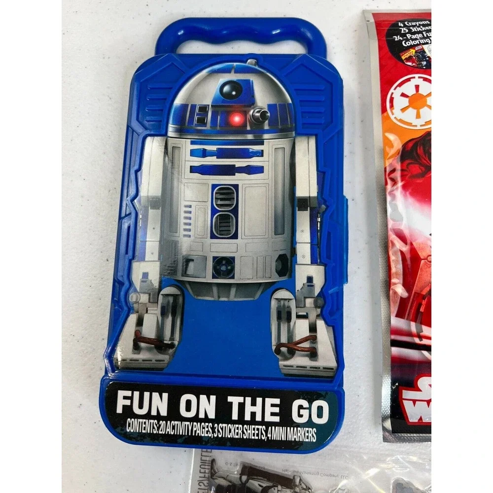 3x Star Wars R2-D2 Bendon Play Pack Grab Go Force Awaken Hallmark Epoxy Stickers